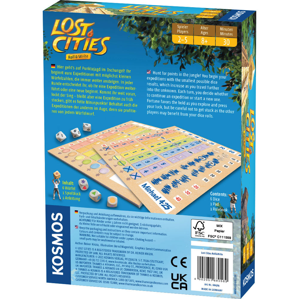 Lost Cities : Roll and Write